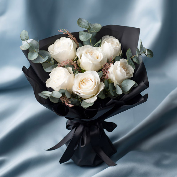 Snow Kisses Mist — Ode to White Rose